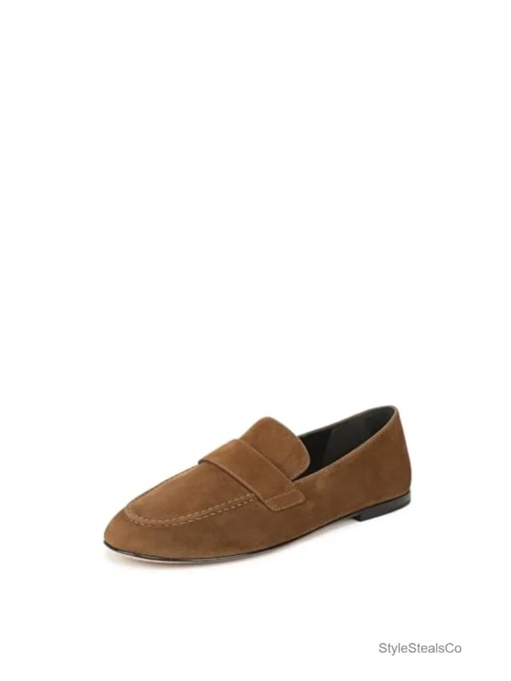 Ultra-Soft Leather & Suede Slip-On Moc Loafers
